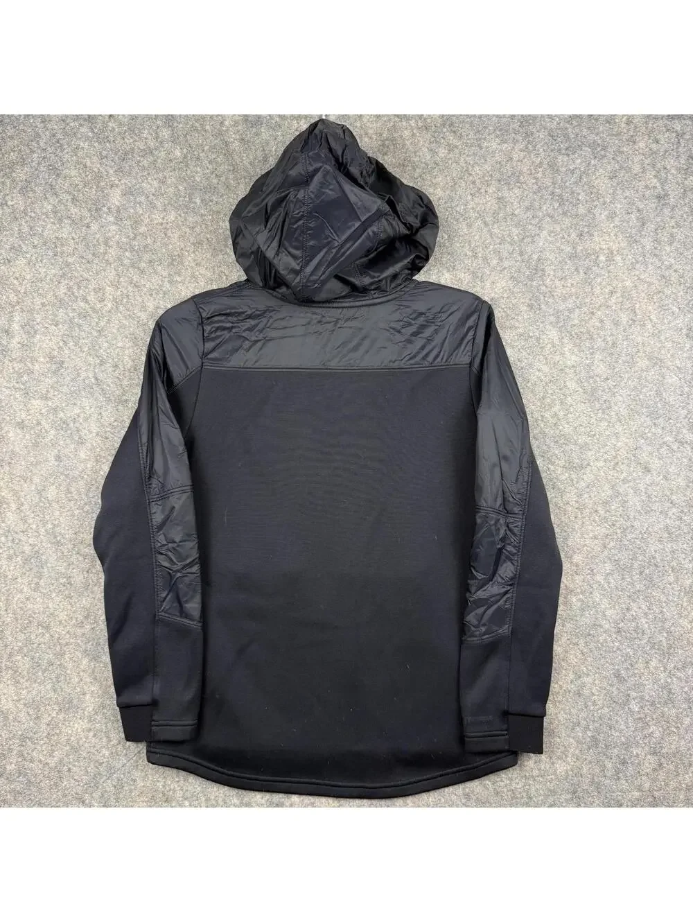 Under Armour ColdGear Full Zip Hoodie Fleece Zip Pockets Black Girl’s Large 003